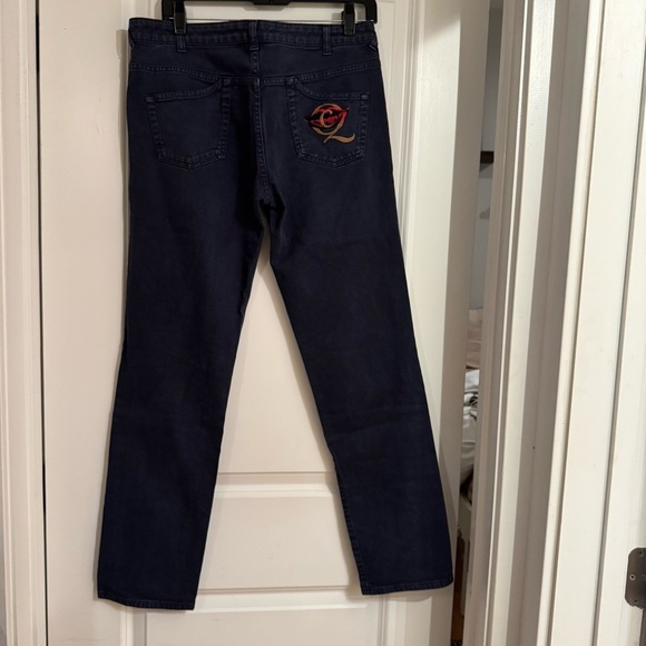 Alexander McQueen Blue Slim Straight Jeans - Picture 1 of 8